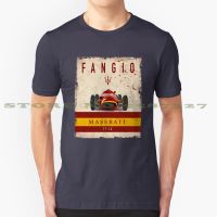 Fangio Maserati Vintage Tshirt T Shirts Fangio Driver Iconic Racer Retro Cars Car Classic Motorsport Rally Gp Gildan