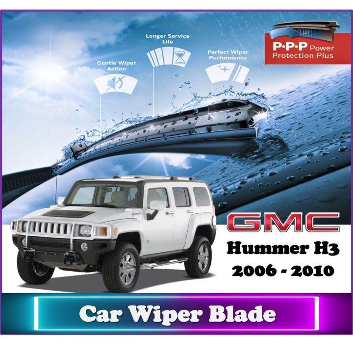 Hummer H3 】 Nano Coating Soft Silicone Car Wiper Blades 1 Pair