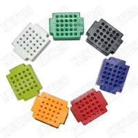 7PCS Mini 25 Tie-point Breadboard Solderless Prototype Test Board ZY-25 USB Hubs