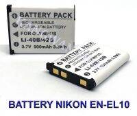 (แพ็คคู่ 2 ชิ้น) EN-EL10  ENEL10 แบตเตอรี่สำหรับกล้องนิคอน Camera Battery For Nikon Coolpix Cameras S80,S200,S210,S220,S230,S500,S510,S520,S570,S60,S600,S700,S3000,S4000,S5100 BY JAVA STORE