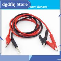 Dgdfhj Shop Double End Test Cable with 4mm Banana Plug Wire Alligator Clip Lead Line For Multimeter DIY Electrical 15A 18AWG