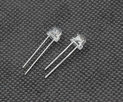5mm LED  Transparent   Blue   light-emitting diode 100pcs/LOT  (The hat shaped) Electrical Circuitry Parts