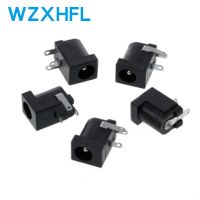 10Pcs/Lot DC-005 PCB Mount 5.5 x 2.1/2.5 mm Female DC Power Jack Plug Socket Connector DC005 Black 5.5*2.1/2.5MM WATTY Electronics