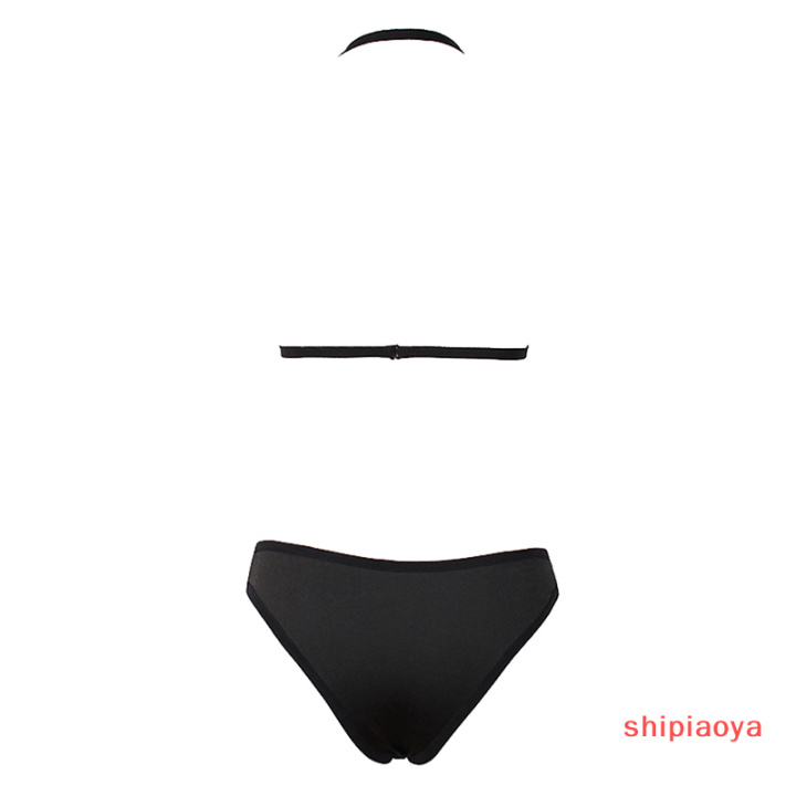 shipiaoya-ชุดว่ายน้ำหนึ่งชิ้นของผู้หญิงชุดชั้นในเซ็กซี่โมโนกินีดันอาบน้ำบิกินีไม่มีซับ