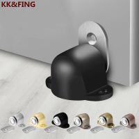 KK&amp;FING Zinc Alloy Strong Magnetic Door Suction Door Stoper Anti-collision Door Stop Door Touch Invisible Door Block Punch-free Door Hardware Locks