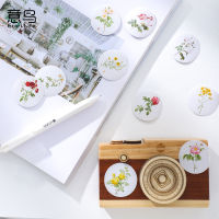20Packs Wholesale 4CM Paper Sticker Posters Flower Decoration Diary Scrapbooking Label Stationery Album Planner Free shipping