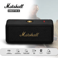 【รับประกัน6เดือน】ลำโพงบลูทูธแท้ Marshall Emberton II ลำโพงพกพา ลำโพงไร้สายและบลูทูธ Built-in Microphone Speaker for IOS/Android/ PC Speaker Bluetooth Bass Waterproof Wireless Speaker ลำโพง Marshall ของแท้ EMBERTON 2