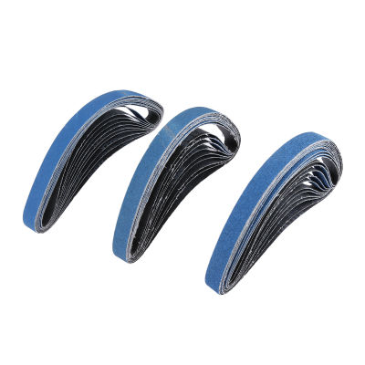 【CW】DRELD 10Pcs 25*762Mm Asive Sanding Belts For Air Belt Sander Alumina For Metal Grinding Polishing Grit 60 80 120