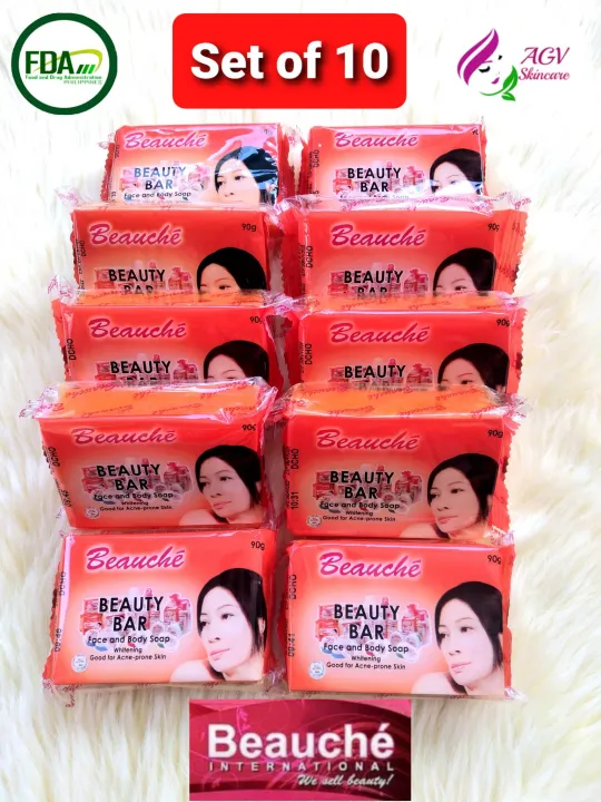売店 Beauty bar Face and body soap 90g 10pcs