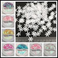 ELEGANT 20g 9mm Snowflake Shape PVC loose Sequins Glitter Paillettes for Nail Art manicure/sewing/wedding decoration confetti