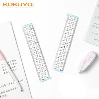 【CC】♛✟✶  Kokuyo Campus 15cm Ruler Dual-side Scale Transparent Straight Office School Supplies A7272