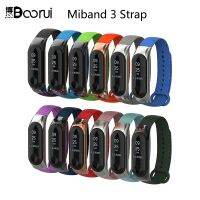 ❍❁ BOORUI Metal Miband 3 Strap pulsera Smart Accessories Strap miband 3 werable Colorful Thermoplastic Wrist strap for xiaomi mi3