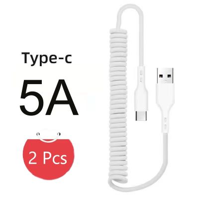 [HOT RUXMMMLHJ 566] 5A USB ชนิด C สายสำหรับซัมซุง S21 Xiaomi Huawei P30 11 Redmi P40 Pro 66W สายดาต้าที่ชาร์จสายชาร์จเร็วชนิด C USB C