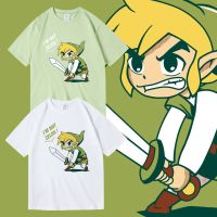 เสื้อ Zelda เสื้อยืด cotton ใส่ได้ทั้งชายหญิง เสื้อผ้าแฟชั่น แขนสั้นคอกลม สกรีนลายสวยงาม ลายการ์ตูน พร้อมส่งS-5XL