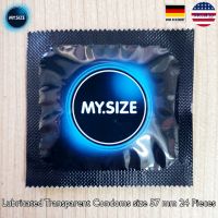 MY.SIZE® Lubricated Transparent Condoms size 57 mm / 5, 10, 24 or 36 Pieces คอนดอม ถุงยางอนามัย ขนาด 57 มม. My Size MySize