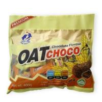 ขนมธัญพืชข้าวโอ๊ตอัดแท่ง OAT Choco รสช็อกโกแลตตราทวินฟิช จากมาเลเซีย ขนาด 400 กรัม ห่อละ 40 ชิ้น