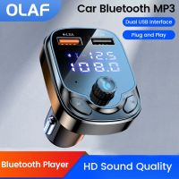 Olaf 4.8A Dual USB Car Charger Wireless Bluetooth 5.0 FM Transmitter Car Radio Modulator MP3 Player Fast Charger Adapter for Car Car Chargers