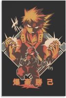 โปสเตอร์โปสเตอร์อนิเมะศิลปะบนผนังของ My Hero Academia Mha Bakugou โปสเตอร์สำหรับห้องศิลปะบนผืนผ้าใบสำหรับติดกำแพงโปสเตอร์ภาพตกแต่งสวยงามศิลปะบนผนังโปสเตอร์ห้องนั่งเล่น08x12inch20x30cm ภาพวาดตกแต่งห้องนอน