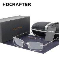 {Paopao glasses} HDCRAFTER Titanium Rimless แว่นตาผู้หญิงกรอบแว่นตา Ultralight สายตาสั้น Optical Frameless แว่นตาเกาหลี Female