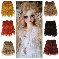 Hair Wefts 5M Curly Black Brown Orange Pink Wool Hair Goat Hair Wefts for All Dolls DIY Hair Wigs Screw Nut Drivers