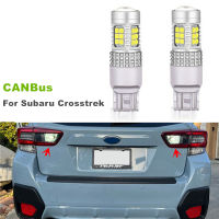 2ชิ้น CANBus ฟรี LED สีขาวย้อนกลับสำรองหลอดไฟสำหรับ Subaru Crosstrek 16-22