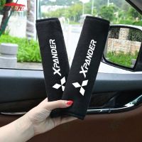 2 Pcs Car Seat Belt Shoulder Pads Soft Plush Cool Ice Silk for Mitsubishi Xpander