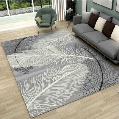 Abstract Living Room Carpets Gold leaf Hallway Bedroom Decorative Kids Play Carpet Anti-slip Area Rug Floor Children Room Mats