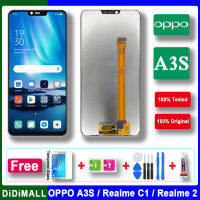 จอ LCD 100% "สำหรับ OPPO 6.2/A3s A5,จอแสดงผล LCD ชุดประกอบดิจิไทเซอร์สำหรับ Realme 2 / Realme CPH1803ผ่านการทดสอบแล้ว C1