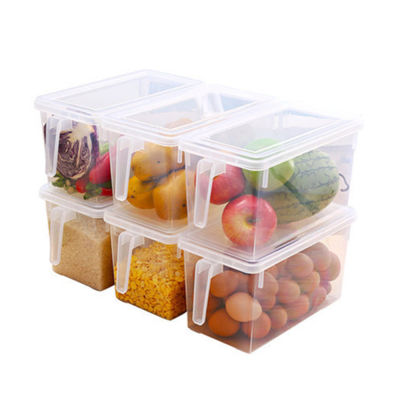 Food Storage Containers with Lids and Handles Sealed Food Crisper Keep Fresh Fridge Organizer Freezer Refrigerator Storage Box