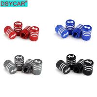 DSYCAR 4Pcs/Set 4X4 Tire Stem Valve Caps Aluminum Car Dustproof Caps Tire Wheel Stem Air Valve Caps