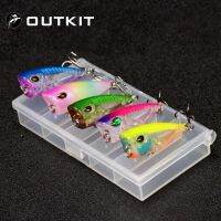 CFOREGT ใหม่5ชิ้นมินิ Popper 4Cm 3.5G ชุดเหยื่อตกปลา,พร้อมกล่อง Crank Bait,Wobblers เหยื่อ,ด้านบนระหัดวิดน้ำเหยื่อตกปลาและเหยื่อ