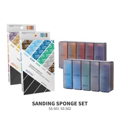 DSPIAE #180~#2500 Sanding Sponge Set Professional Sanding Equipment For Modeler