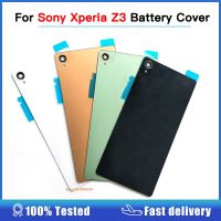 【Worth-Buy】 สำหรับ Sony Xperia Z3หลังกระจกที่อยู่อาศัยฝาครอบด้านหลังชิ้นส่วนอะไหล่ประตูสำหรับ L55t D6603 D6643 D6653 D6633กับ Nfc