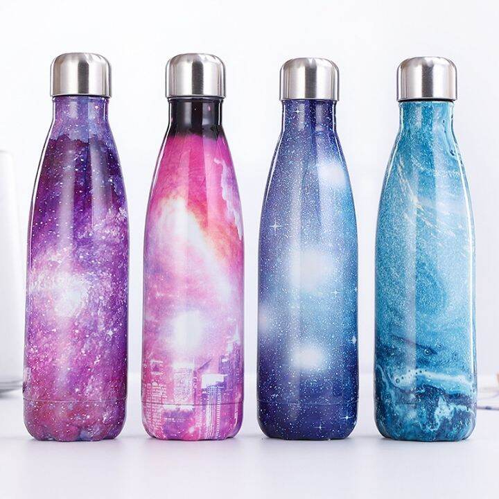 water-bottle-stainless-steel-vacuum-insulated-bottle-thermal-sport-cold-hot-cup-creative-mug-starry-sky-cup-500ml-logo-custom