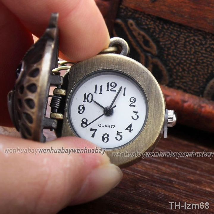 นาฬิกา-insert-the-owl-necklace-quartz-keychain-antique-watch-pendant-table-mixed-batch-of-bronze
