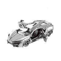 Model 3D Puzzle Metal Model Kit Hypersport Racing Car Assembly Model DIY 3D Cut Model Puzzle Toys for Adult