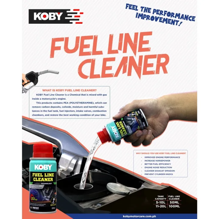 The car Koby Fuel Line Cleaner 100ml for Improves Fuel Consumption Lazada PH