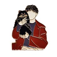 เข็มกลัดและหมุดประดับปุ่มโลหะเข็มกลัดปกเสื้อ V Kim Taehyung &amp; Yeontan เครื่องประดับแฟชั่น