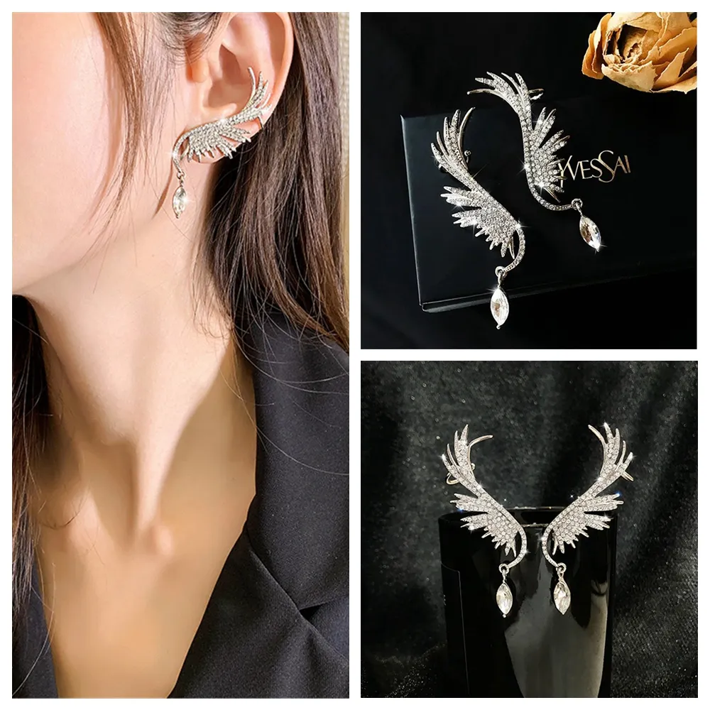1PC or 1 pair Angel Wings Earring New Angel Wings Dangle Earrings Rhinestone Stud Earring Prevent Allergy Ear Clip | Lazada PH 1Pc Or 1 Pair Angel Wings Earring New Angel Wings Dangle Earrings Rhinestone Stud Earring Prevent Allergy Ear Clip | Lazada Ph