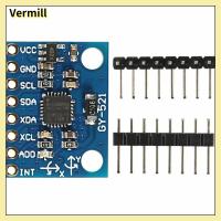 VERMILL 3PCS MPU6050 3แกน Accelerometer Gyroscope โมดูล GY-521 MPU-6050 ตัวแปลง AD 16บิต 6 dof โมดูลเซ็นเซอร์6แกน ทนทานต่อการใช้งาน 3-5โวลต์ โมดูลเครื่องมือวัดการหมุนวน Arduino Raspberry Uno