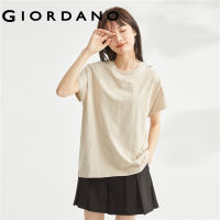 ➦GIORDANO ผู้หญิง ไม้ไผ่ผ้าฝ้ายถักตัวอักษรพิมพ์เสื้อยืดคอกลมแขนยาว Free Shipping 13323306