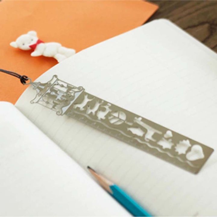เครื่องเขียนหนังสือเด็ก-gj56อุปกรณ์เสริมการแบ่งหน้าอุปกรณ์การเรียนที่ตั้งหนังสือไม้บรรทัดที่คั่นหนังสือที่คั่นหนังสือคลิปฉลุ