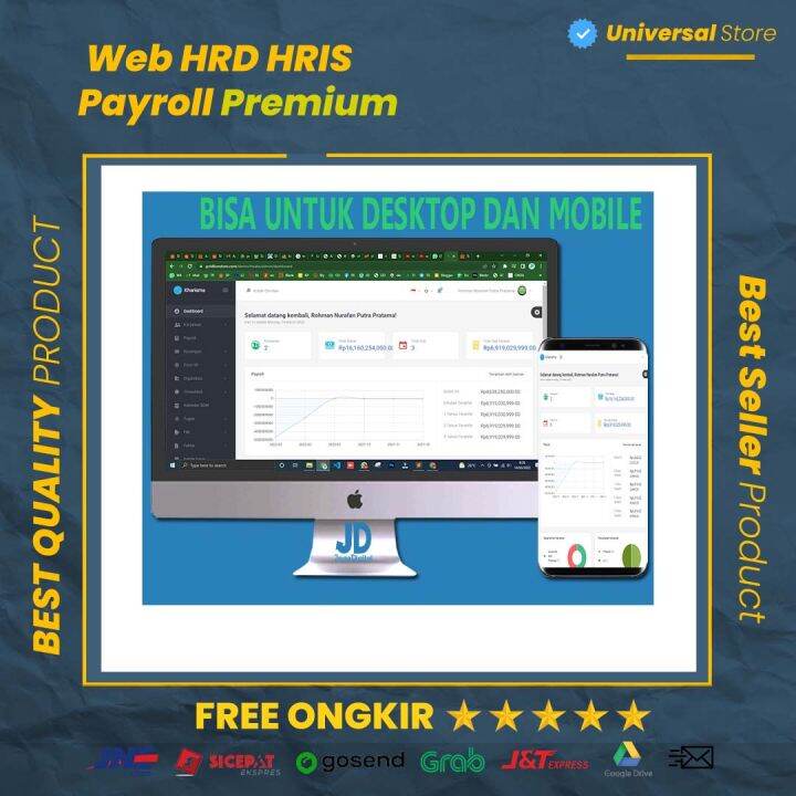 Source Code Web HRD HRIS Payroll Penggajian Absensi Cuti Karyawan ...