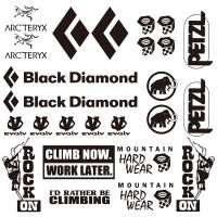 Modern Set Of 25 Climbing Decals Climb Sticker Mountain Hiking Vinyl Decoration