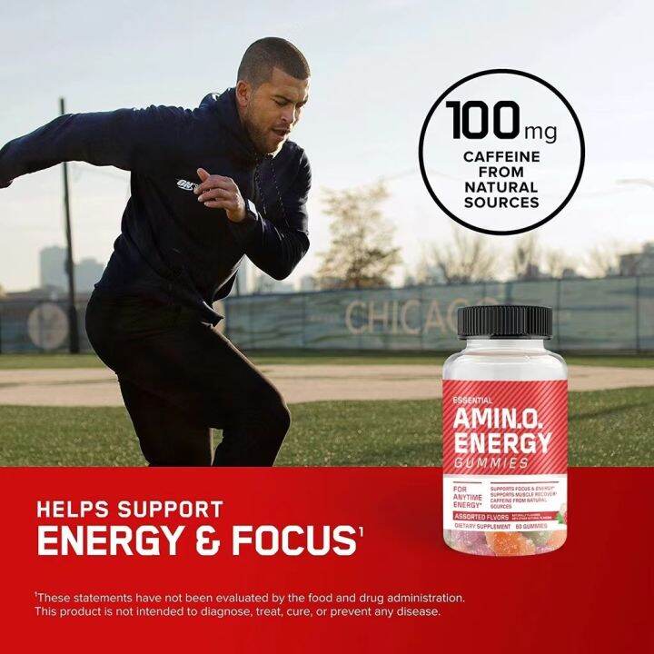 high quality Amino acid Energy Gummies supplement Supports Muscle