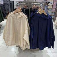 ❄♞UNIQLO Ujia 2022 448450แจ็คเก็ตป้องกันแสงแดดมีฮู้ดแฟชั่นบางหลวมฤดูร้อนใหม่