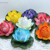 【YD】 1/5/50 Pieces Artificial Fake Buds Leaves Lilies Floating Pool Pond flowers waterproof Wedding Decoration C97