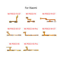 ปุ่ม Volume Mute ปุ่มเปิด/ปิด Flex Cable สำหรับ Xiao mi mi POCO F3 GT F4 x3 X4 Pro X5 Pocophone-hdfssaa