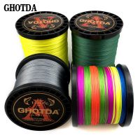 【CC】 GHOTDA Braided Fishing line 0.4 -12.0  300M Multifilament PE 4/8/9 Strands Threads 0.11-0.70mm