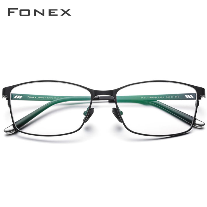 Fonex Pure Titanium Glasses For Men 2022 New Male Square Classic Full Optical Eyeglasses Frames 